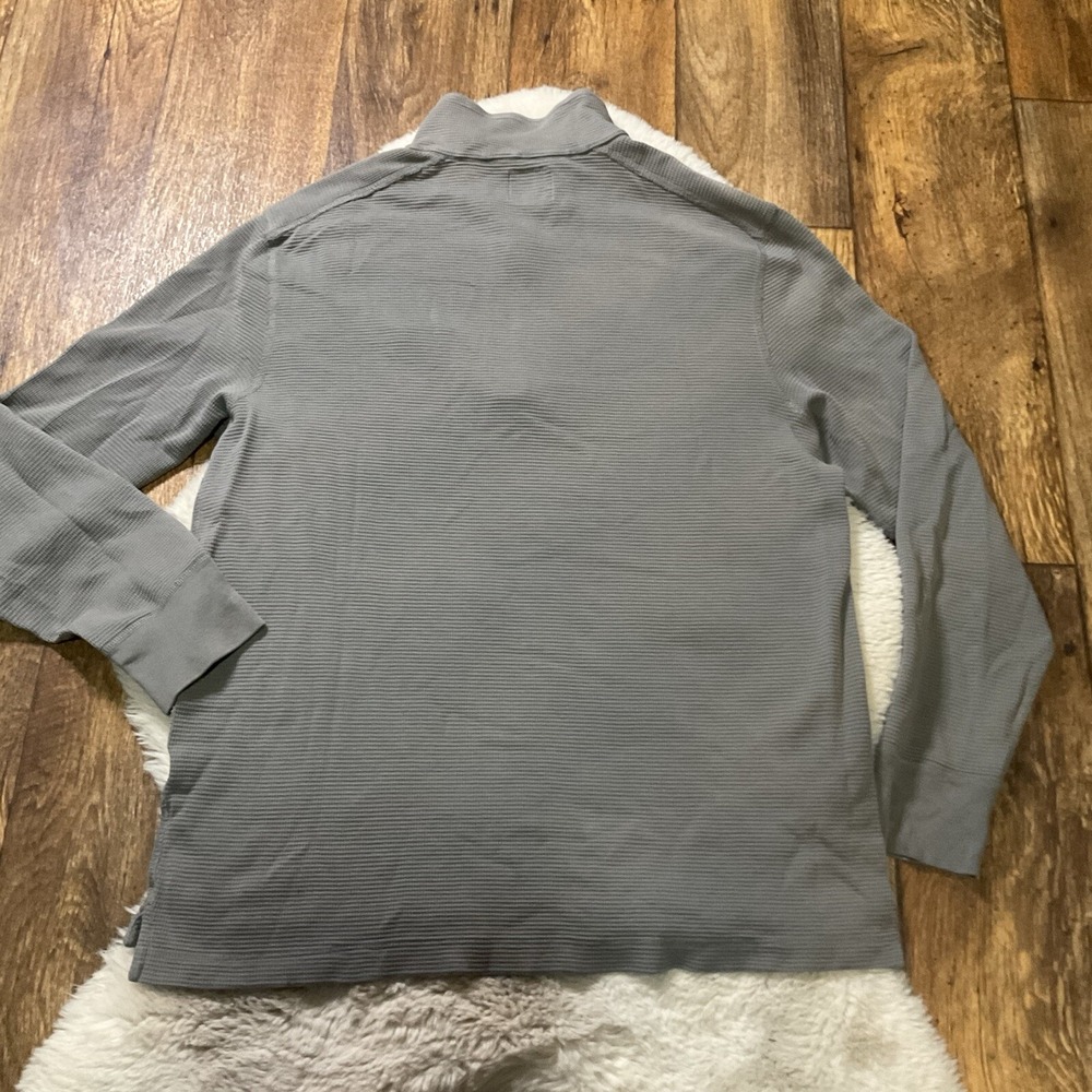 J. Crew 1/2 Zip Thermal Long Sleeve Shirt Men's‎ XLarge Waffle Knit - Picture 7 of 10